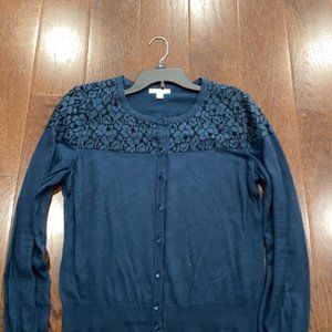 Turquoise Cardigan Sweater